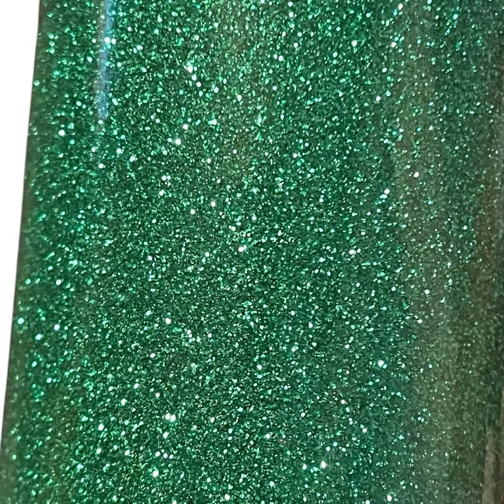 NWT Paper Source Green Glitter Wrapping Paper Roll 27.5”x59” Christmas Gift Wrap